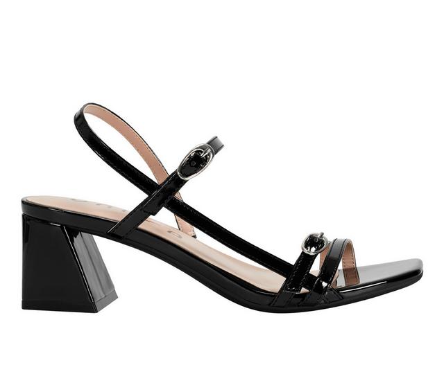 Women's Unisa Laider Block Heels in Black Patent color