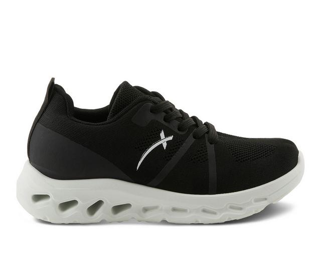 Women's Flexus Rushing Sneakers in Black color