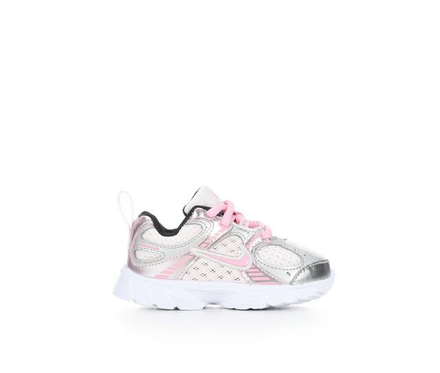 Girls' Nike Infant & Toddler V5 Runner Sneakers in Pearl/Pnk/Mtlc color
