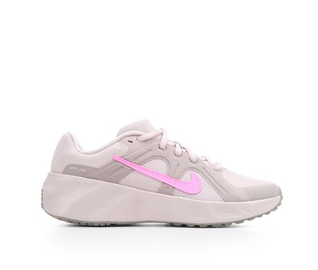 Girls' Nike Metro Tek Running Shoes in Silt/Pink/Malt color