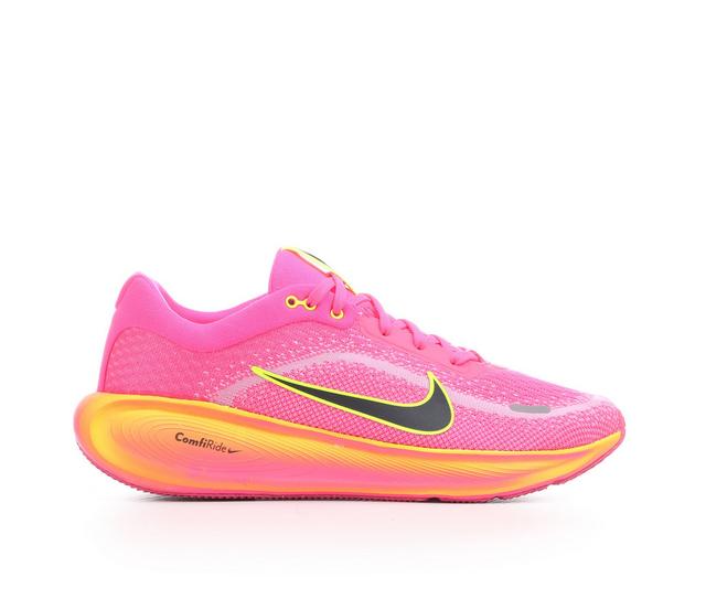 Girls' Nike Big Kid Stellar Ride Running Shoes in Hyper Pink/Volt color