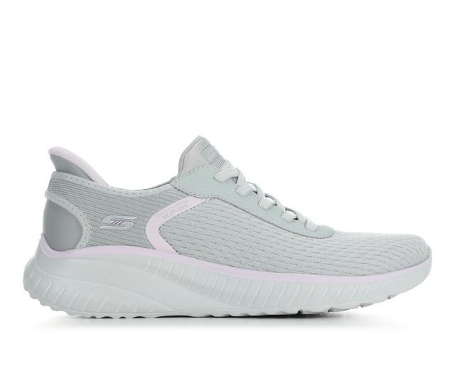 Women's Skechers 117498 BOBSSquad Slip In Sneakers in Grey/Lav color