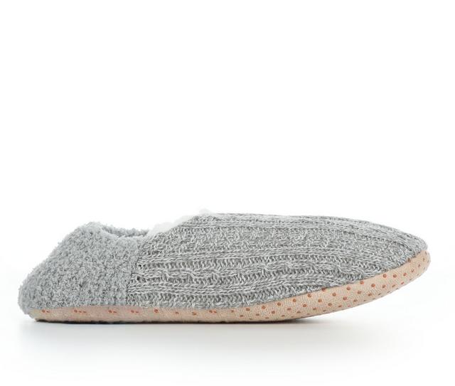 FireSide Womens Cuff Slipper in Grey Cable color