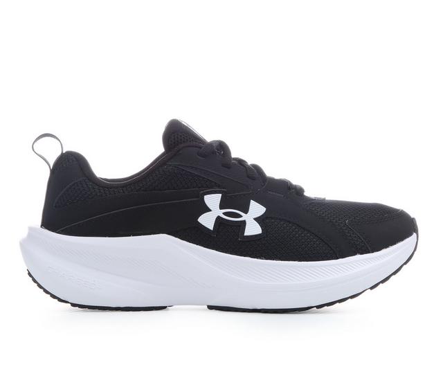 Women's Under Armour Charged Assert 11 Running Shoes in Black/White color
