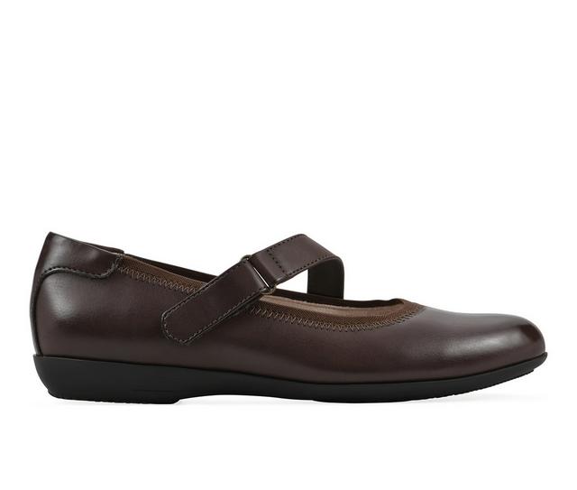 Women's Cliffs by White Mountain Carwen Flats in Dark Brown W color