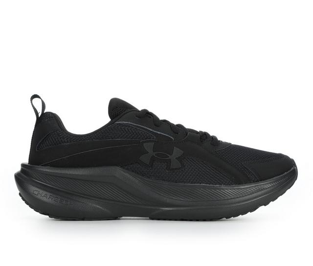 Men's Under Armour Charged Assert 11 Running Shoes in Black/Black color