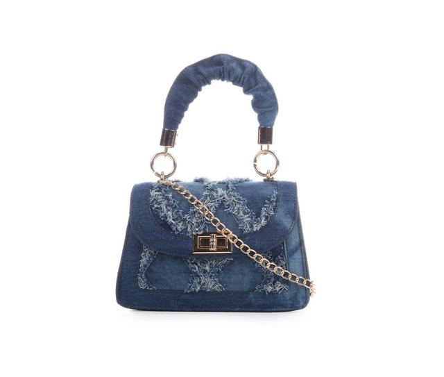 Olivia Miller Dist Denim Top Hndl Handbag in Denim color
