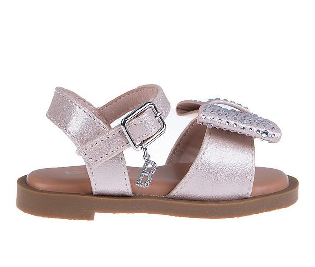 Girls' Bebe Toddler Belen Sandals in Blush color