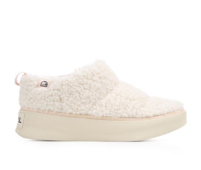 Women's Sorel Out N About Mini Puffy Winter Boots in Natural/Chalk color