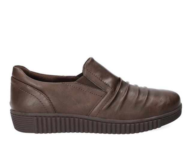 Women's Easy Street Kipper Sneakers in Brown Smooth color