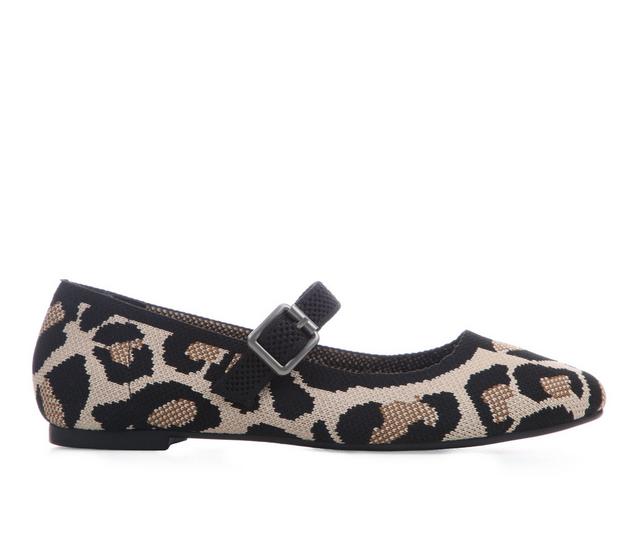 Women's MIA Alorea Flats in Leopard Knit color