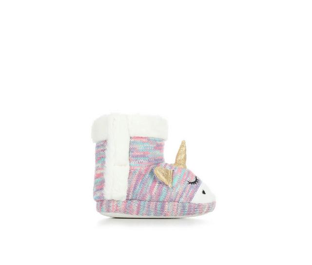 Capelli New York Little Girls Unicorn Bootie Slippers in Multi color