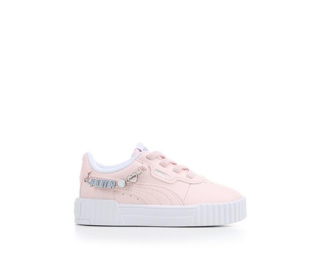 Girls' Puma Infant & Toddler Carina 3.0 Charm Sneakers in Pink/White color