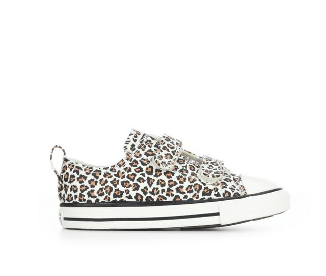 Girls' Converse Infant & Toddler Chuck Taylor 2V Cheetah Sneakers in Wht/Multi/Black color