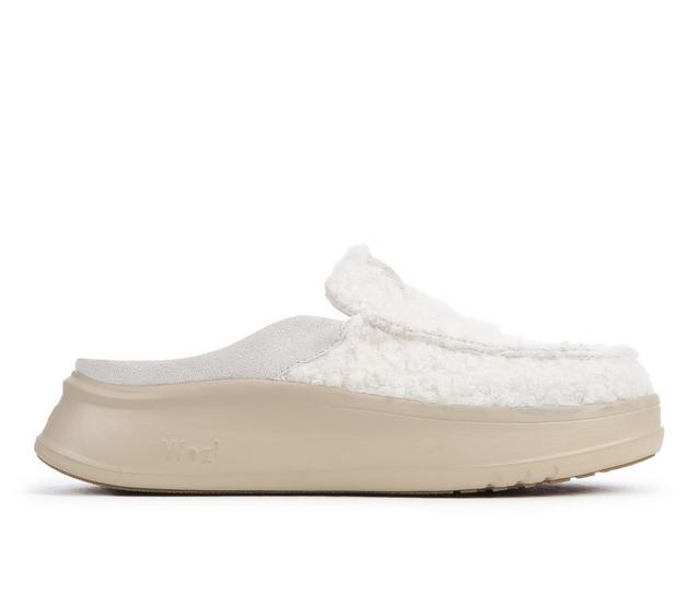 Women's Woz Jane-Cozy Slip-On Mules in Off White color