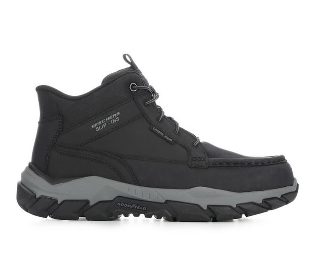 Men's Skechers Work 200459 Santoro Work Boots in Black color