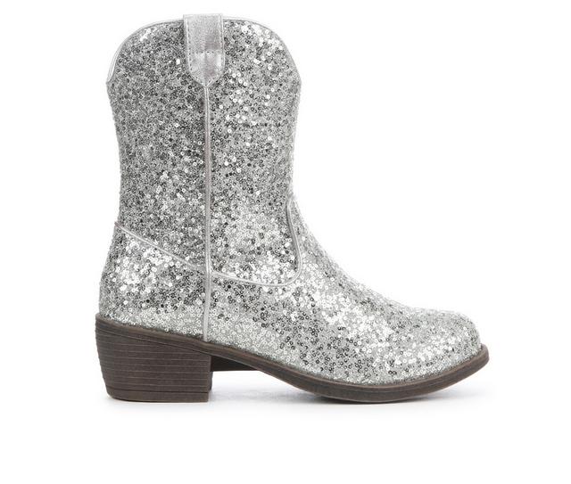 Girls' Self Esteem Little Kid & Big Kid Renegade 10/ -5 Cowboy Boots in Silver color