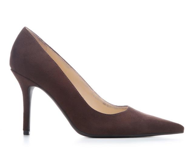 Women's Nine West Gines Pumps in Dark Brown color