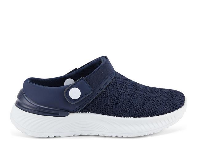 Women's Henry Ferrara Triangle Clogs in Navy color