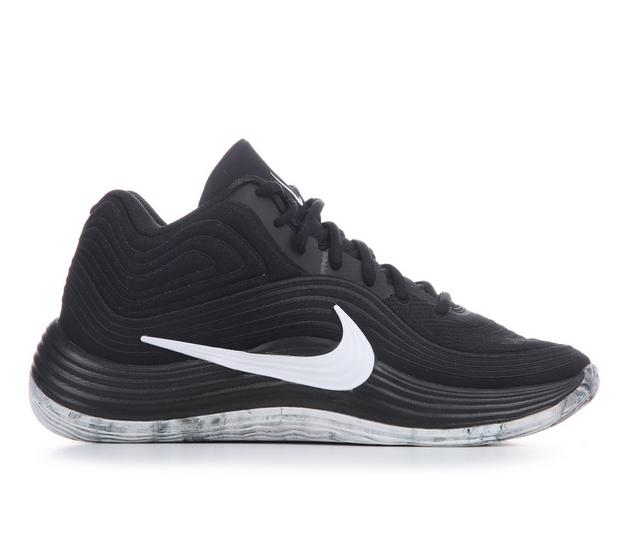 Men's Nike Precision VIII Mid Basketball Shoes in Black/White color
