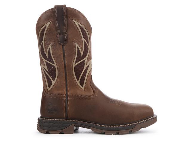 Men's Georgia Boot Carbo Tec Flex Breeze Mesh Cowboy Boots in Brown/Tan color