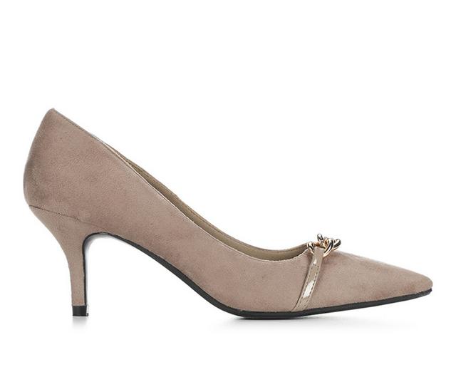 Women's Shu Shop Olympia Pumps in Taupe Suede color