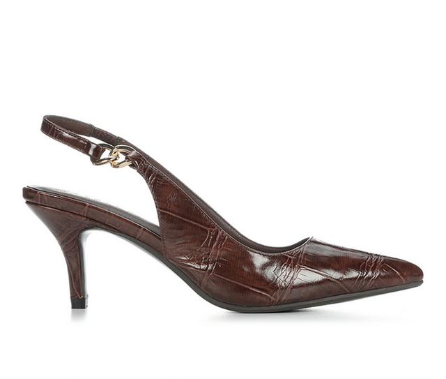 Women's Shu Shop Nigella Pumps in Brown Croco color