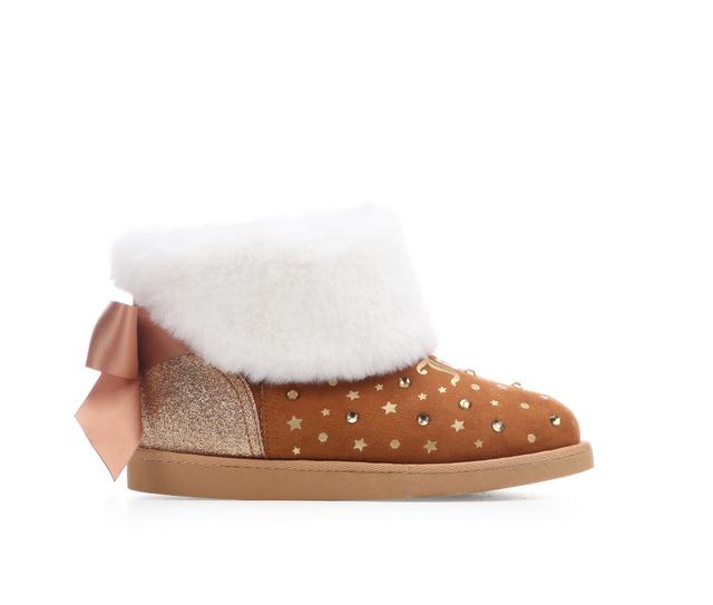 Girls' Juicy Little Kid & Big Kid Kian Booties in Chestnut color