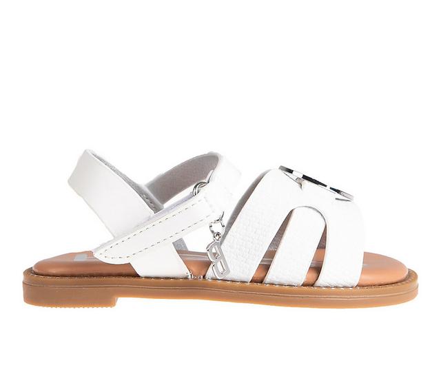 Girls' Bebe Toddler Merida Sandals in White color