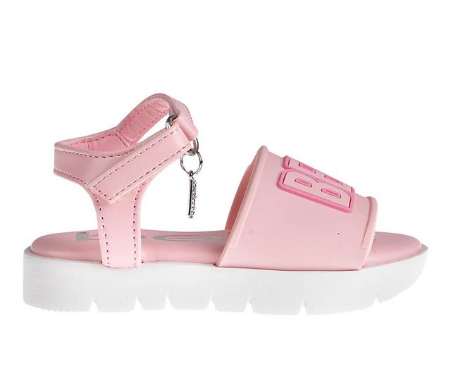 Girls' Bebe Toddler Rubi Sandals in Light Pink color