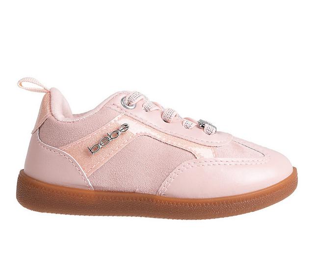 Girls' Bebe Toddler Bertha Sneakers in Blush color
