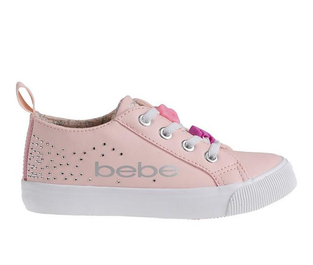 Girls' Bebe Toddler Chama Sneakers in Blush color