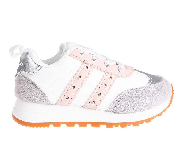 Girls' Bebe Toddler Cristal Sneakers in Grey color