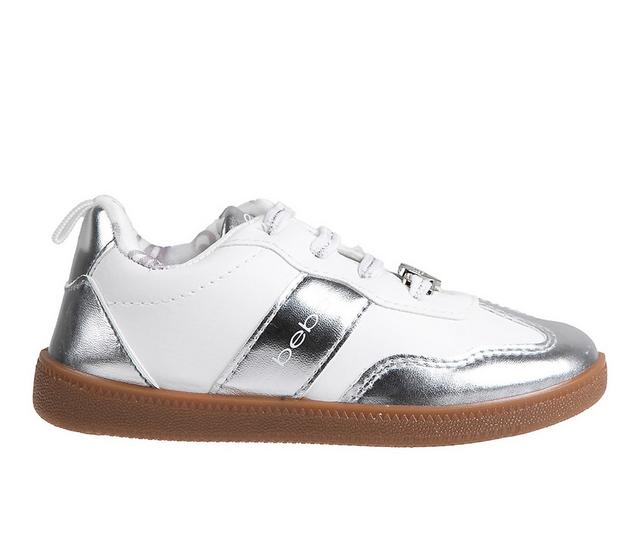 Girls' Bebe Toddler Martha Sneakers in White color