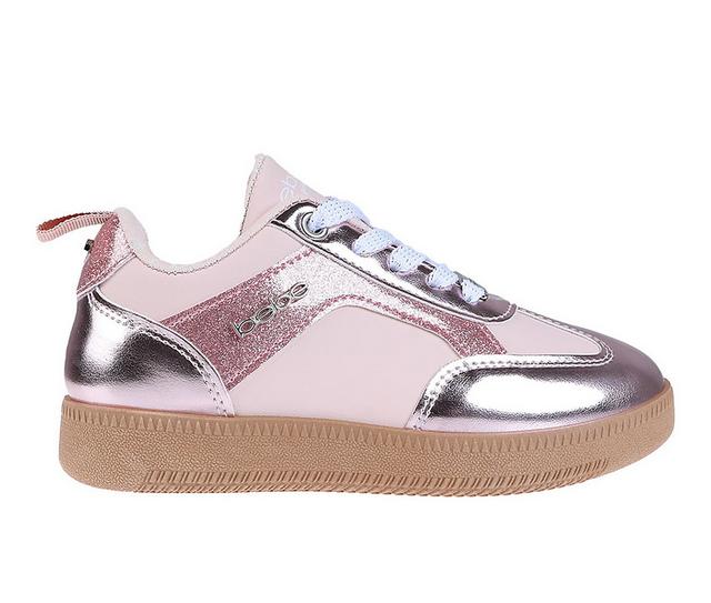 Girls' Bebe Little Kid Aria Sneakers in Blush color