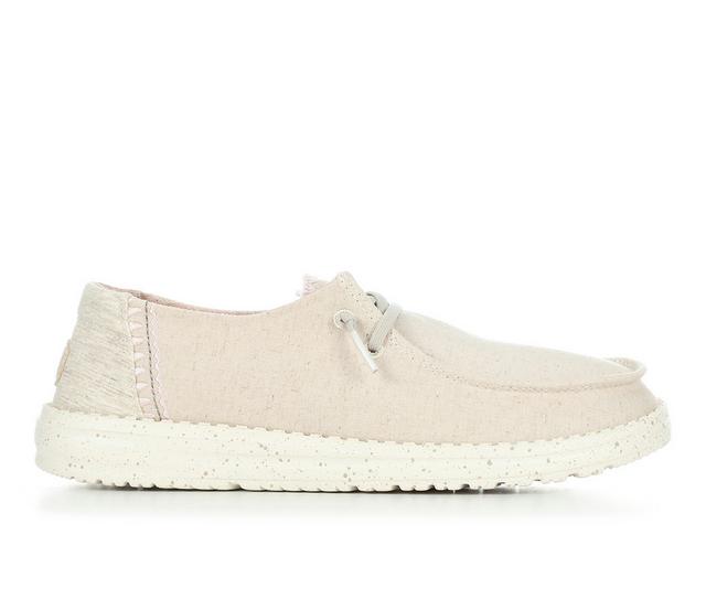 Women's HEYDUDE Wendy Woven Stitch in Dusty Pink color