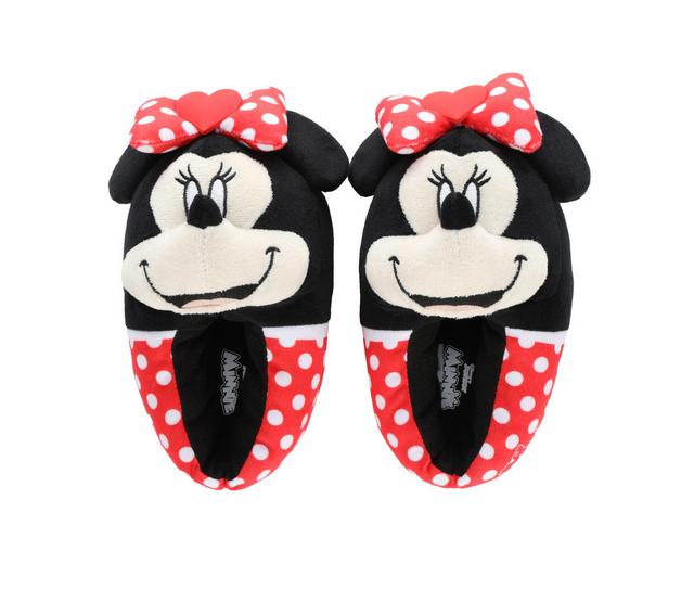 Ground Up Kids Minnie Slippers in Black/Red color