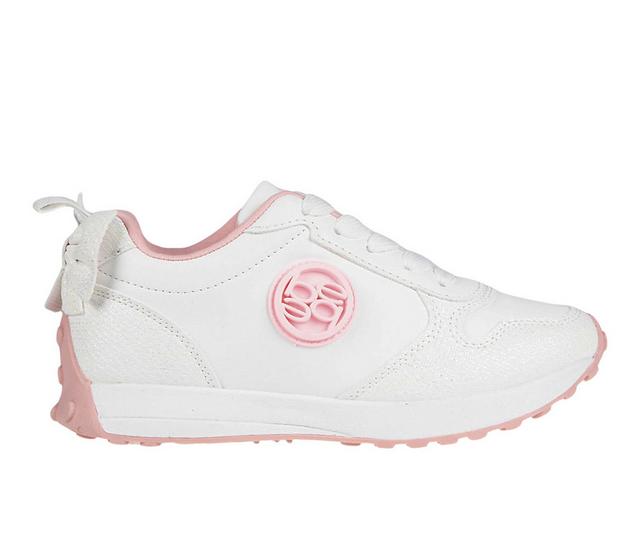 Girls' Bebe Little Kid Cynthia Snakers in White color