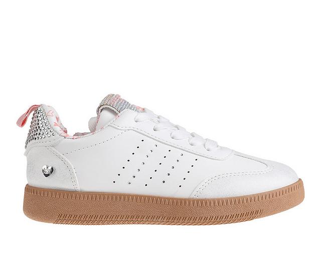 Girls' Bebe Little Kid Reece Sneakers in White color
