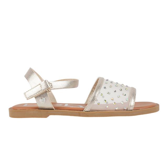 Girls' Bebe Little Kid Grace Sandals in Nude color