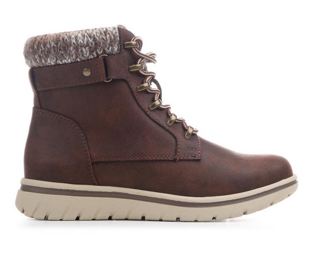 Women's Cliffs by White Mountain Harlynn Booties in Brown color