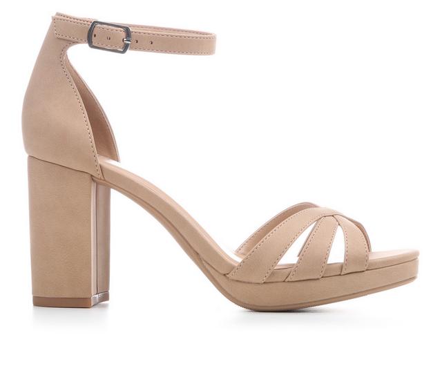 Women's Y-Not Mattie Dress Sandals in DK Nude color