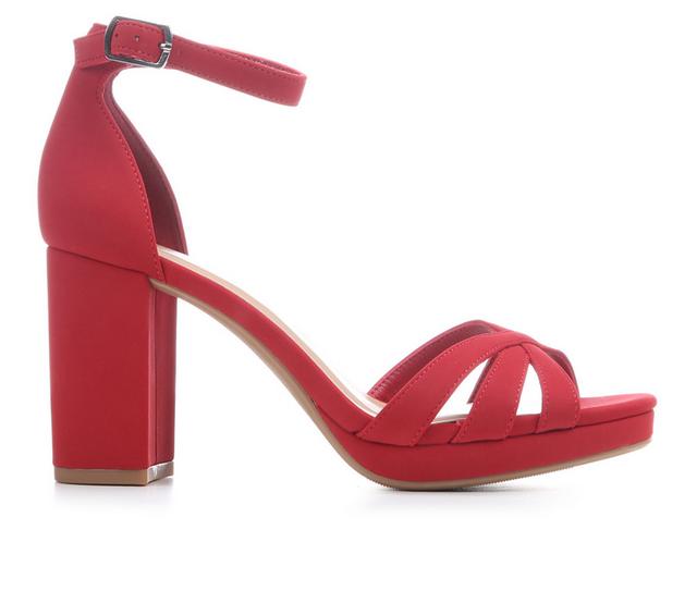 Women's Y-Not Mattie Dress Sandals in Lipstick Nub Pu color