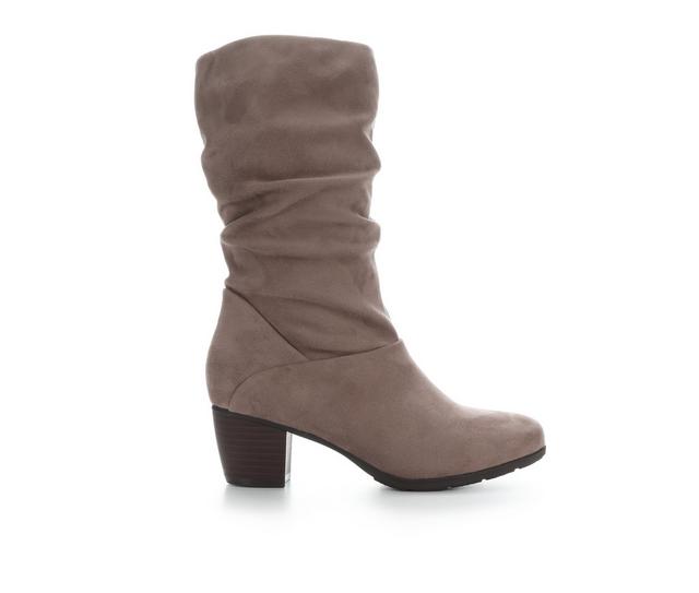 Women's Cliffs by White Mountain Angelie Booties in Stone Fabric color