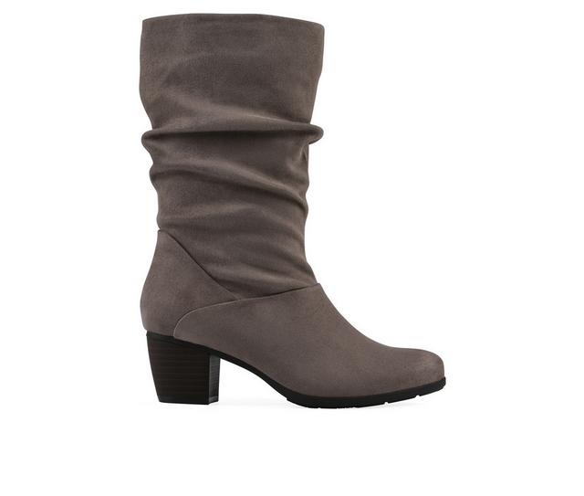 Women's Cliffs by White Mountain Angelie Booties in Stone Wide color