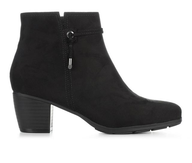 Women's Cliffs by White Mountain Angelo Booties in Black Fabric color