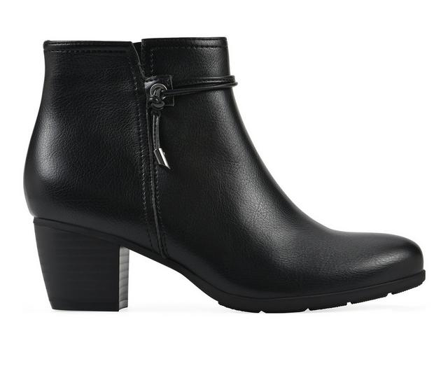 Women's Cliffs by White Mountain Angelo Booties in Black Smooth color