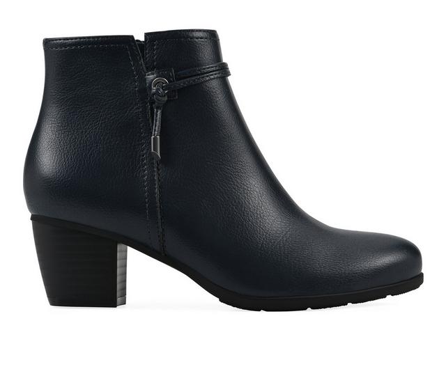 Women's Cliffs by White Mountain Angelo Booties in Navy Smooth color