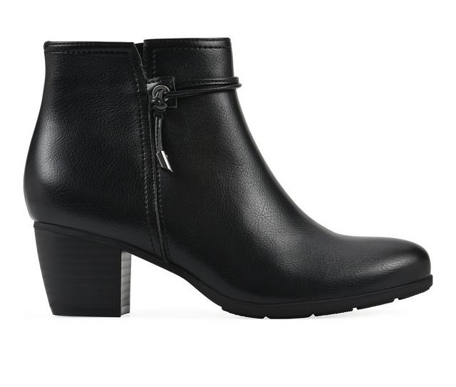 Women's Cliffs by White Mountain Angelo Booties in Black Wide color