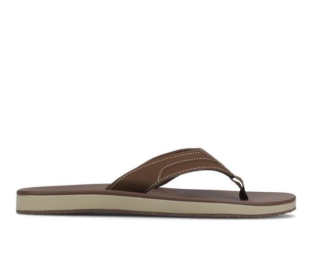 Men's Vance Co. Boyd Flips-Flops in Chocolate color
